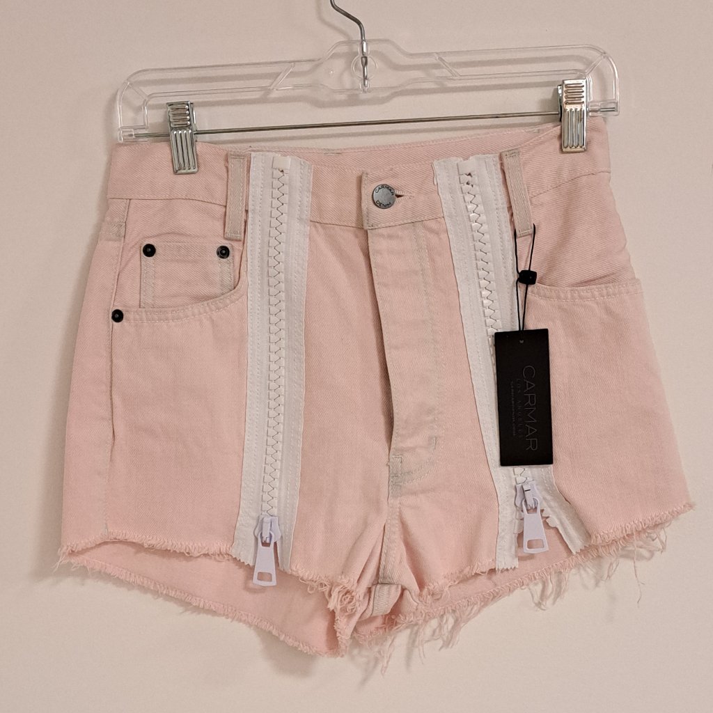 Carmar Los Angeles Titania High Rise Pink Shorts Nwt Size 26